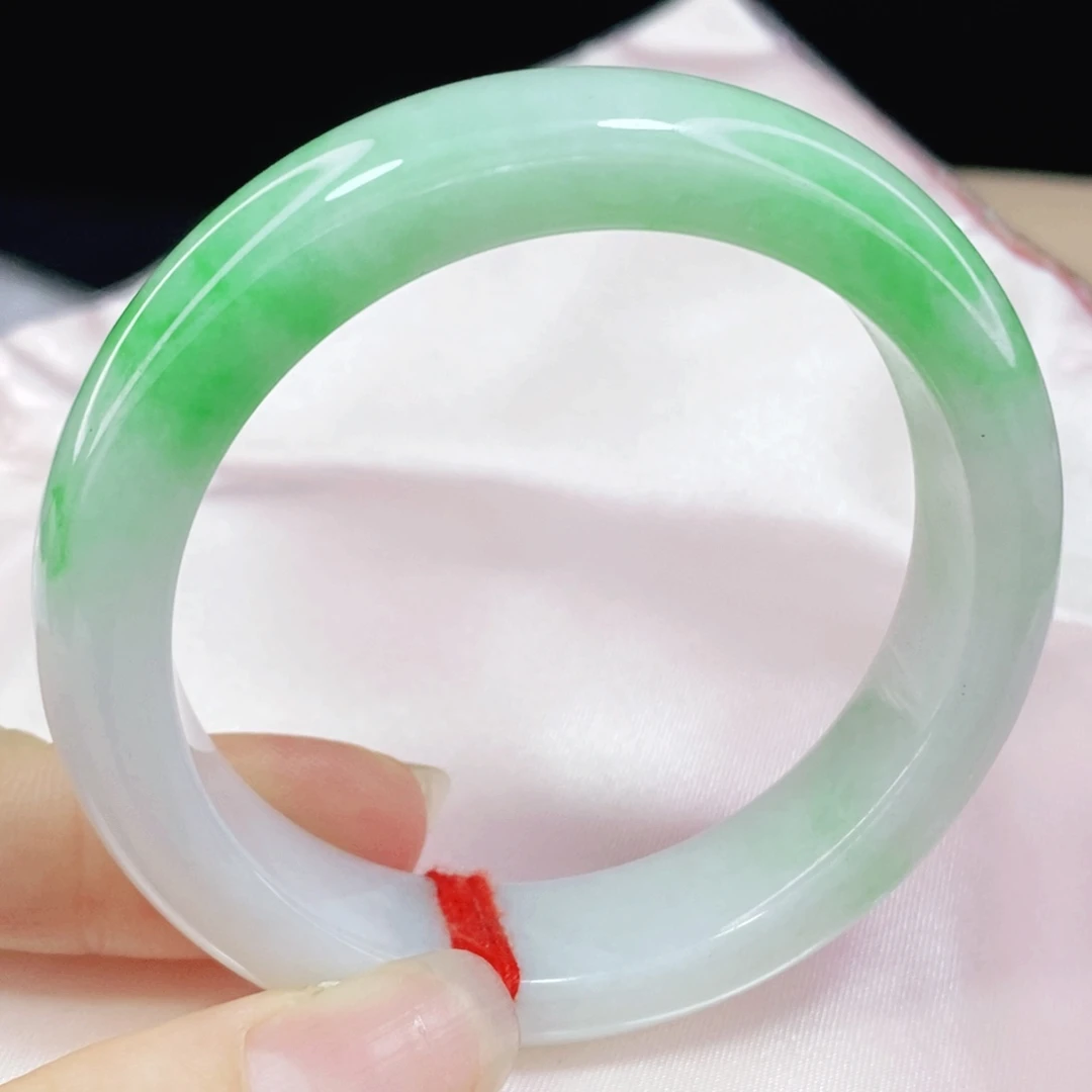 未镶嵌手镯翡翠51.8正圈