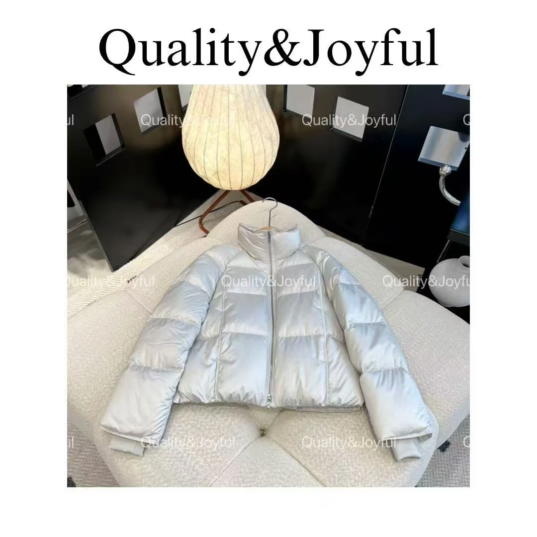 【云朵泡芙】2024冬季新款定制升级泡芙质感90白鹅绒短款面包羽绒服