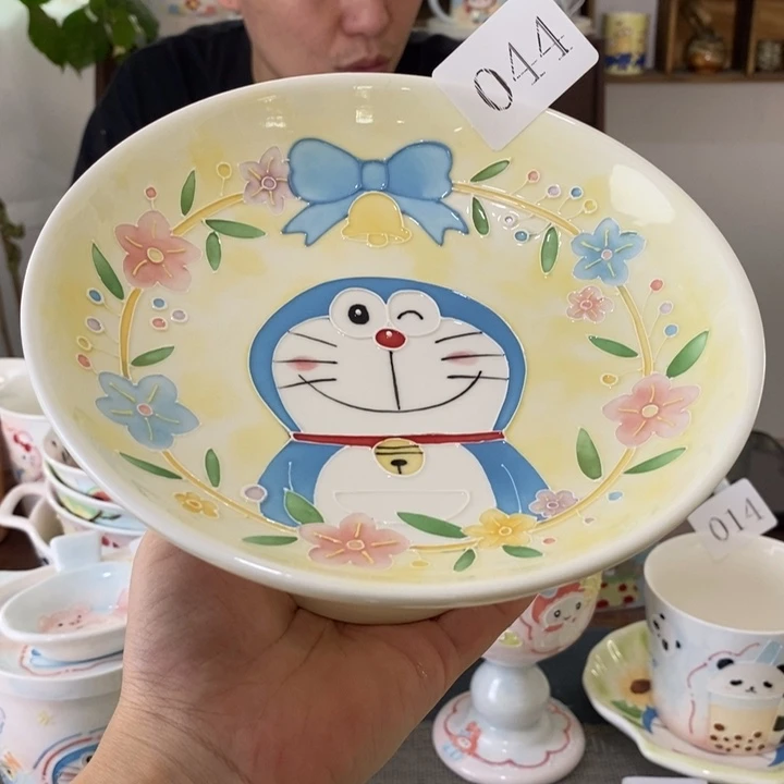 瓷片景德镇釉下彩手绘