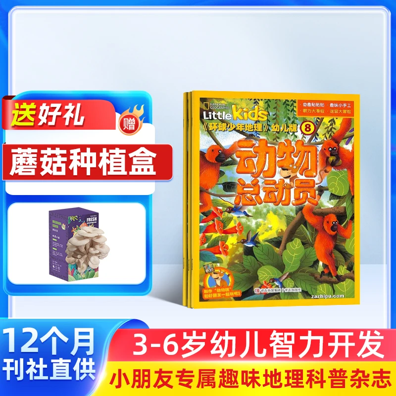环球少年地理幼儿版杂志 2026年1月起订 1年订阅 幼儿科普杂志铺