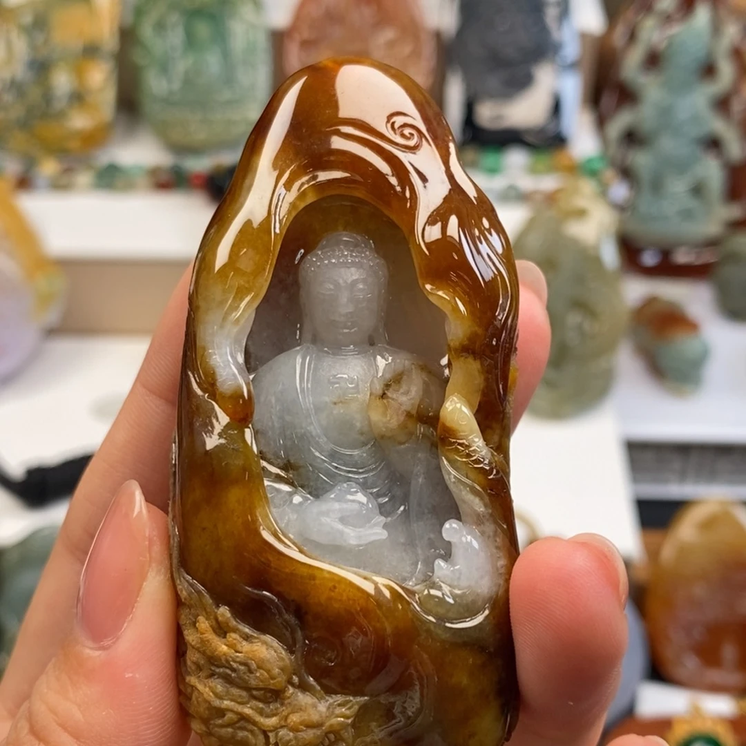 颈饰未镶嵌翡翠佛