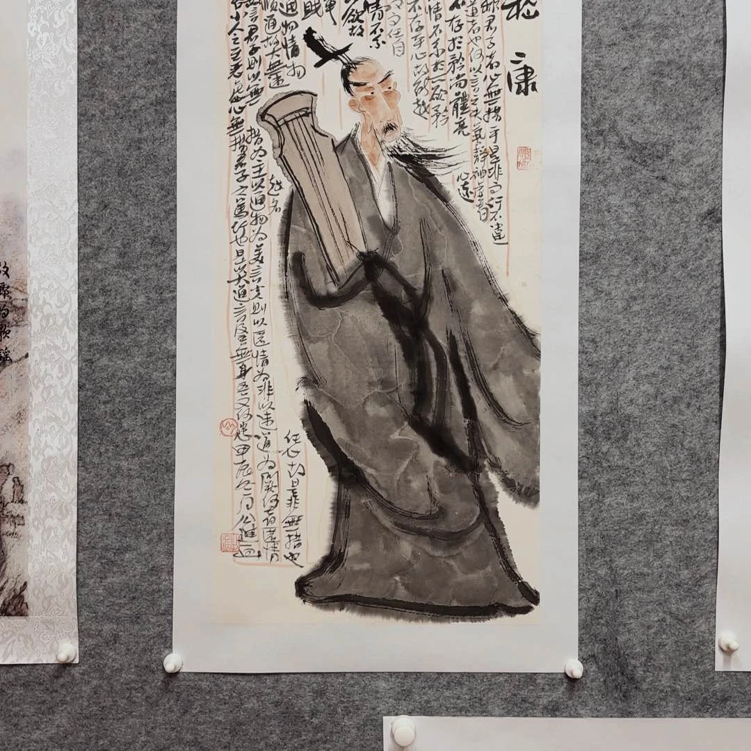 国画公进二平尺视频合影