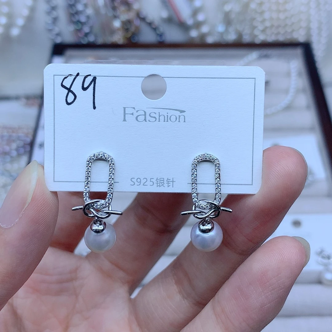 【闪购商品】银S925镶嵌耳饰淡水珍珠