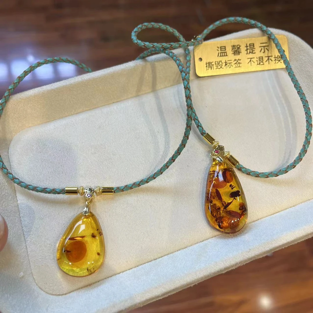 【胖】琥珀颈饰吊坠多样性发其一@k