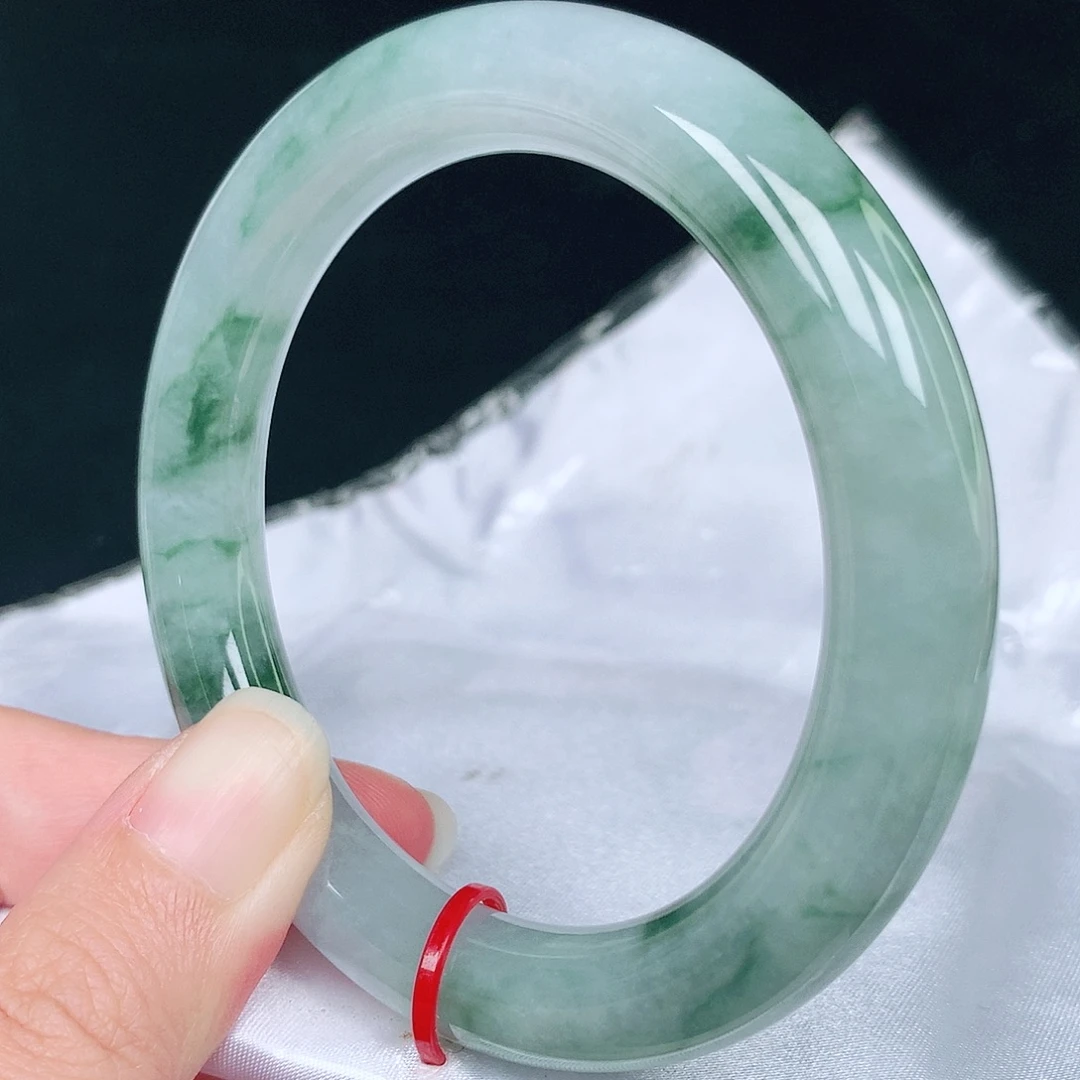 翡翠未镶嵌手镯57+圈3306