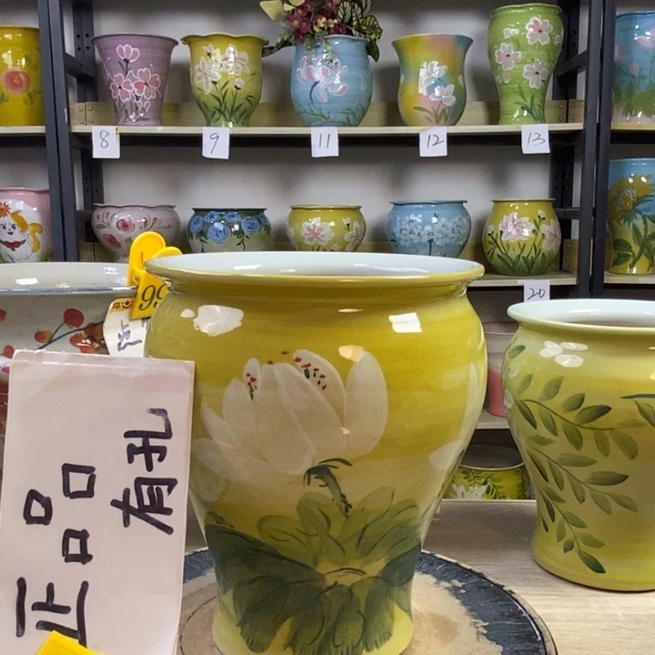 景德镇高温陶瓷花盆