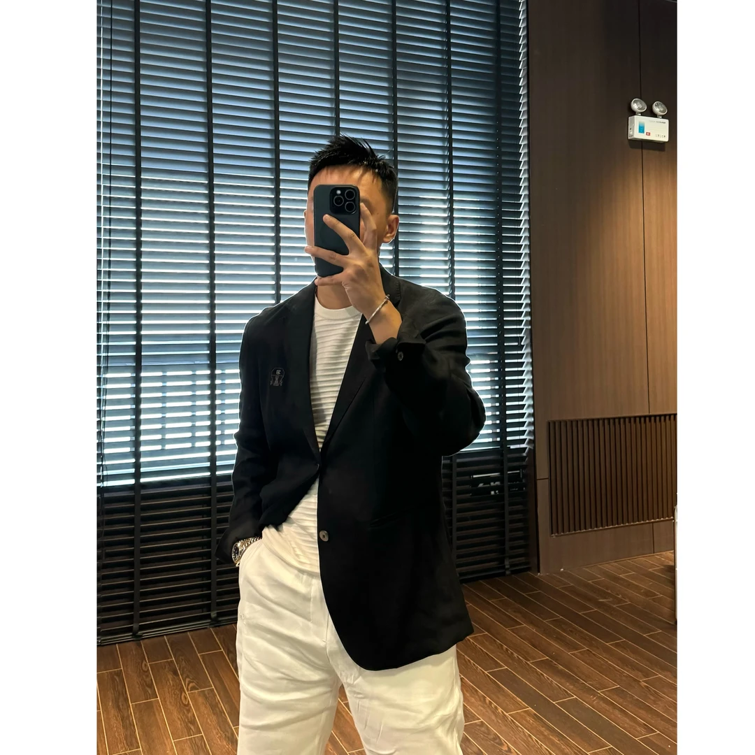 【性价比之王】春夏新款亚麻西服西装+人棉男士单西服78114