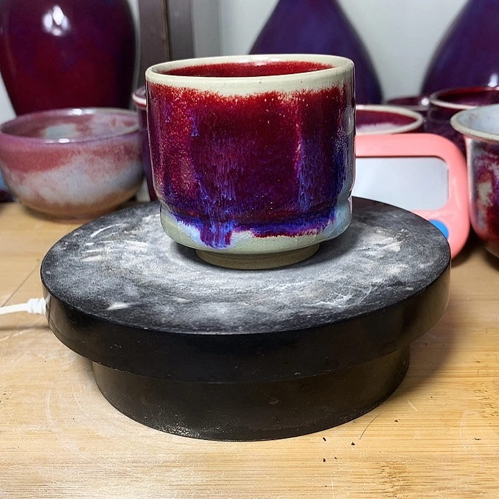 纯手工制作，钧瓷杯子钧瓷杯子