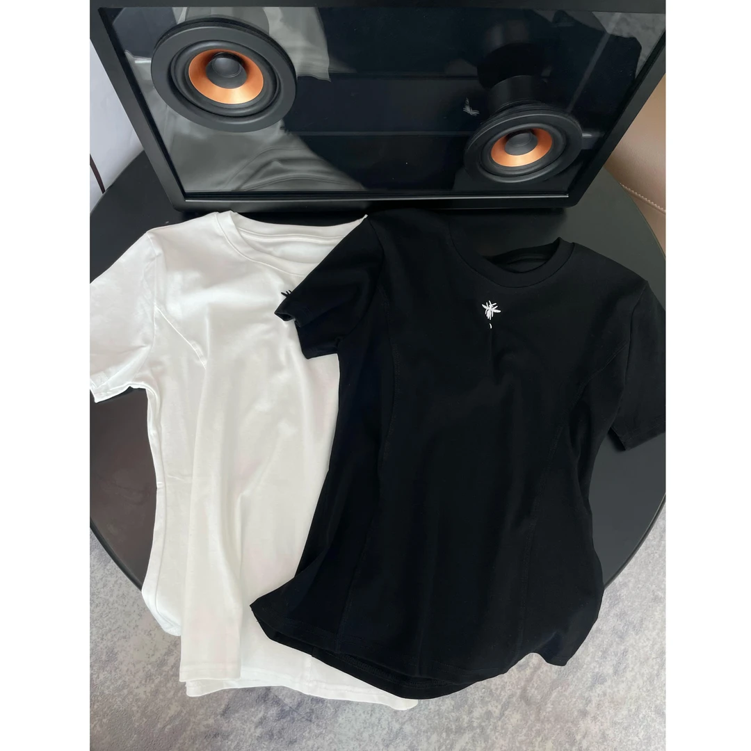 《现货》【小蜜蜂】夏季新品轻薄宽松百搭休闲短袖圆领T恤Ani-B859