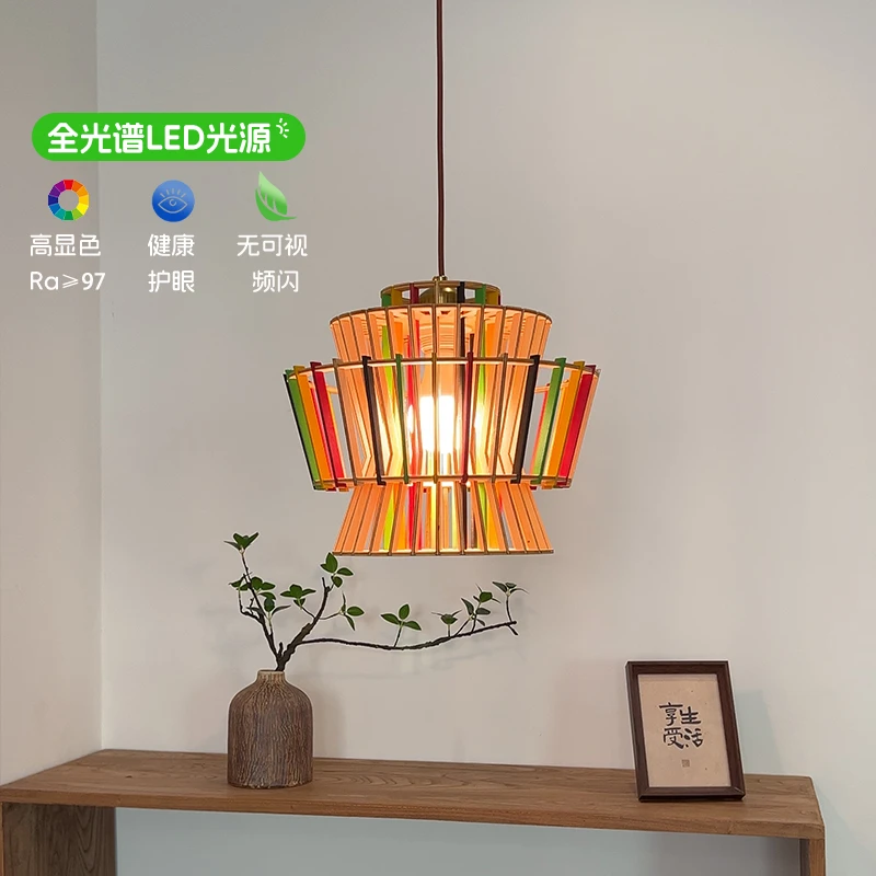 餐厅吊灯简约个性新中式北欧风网红阳台客厅民宿国风餐饮店铺灯具