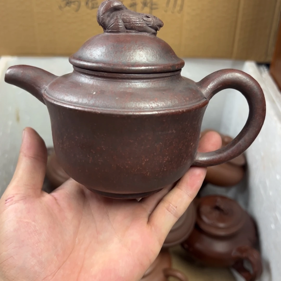 茶壶紫砂宜兴原矿紫砂壶400毫升容量