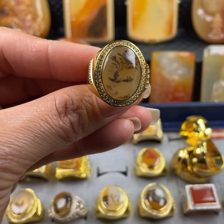 石英质玉（黄龙玉）颈饰未镶嵌骑****?