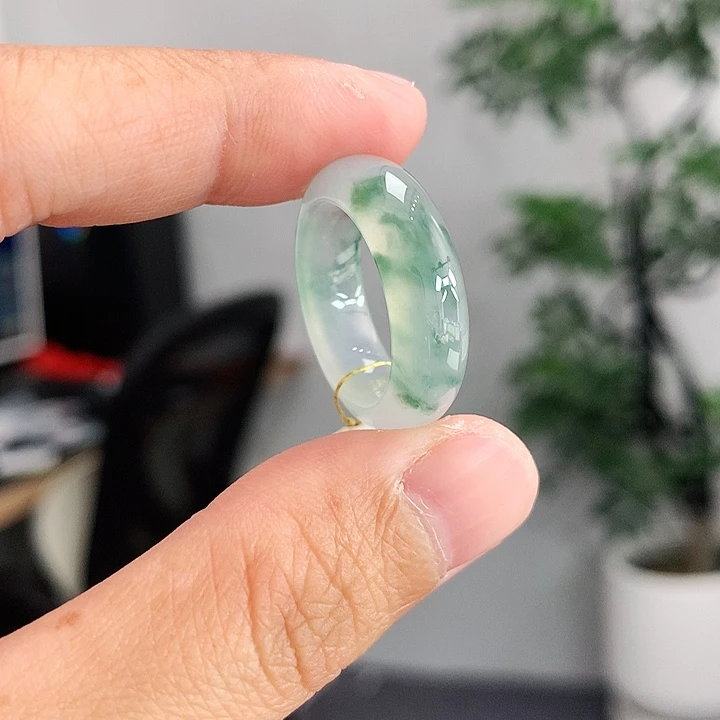 翡翠未镶嵌戒指12-13号