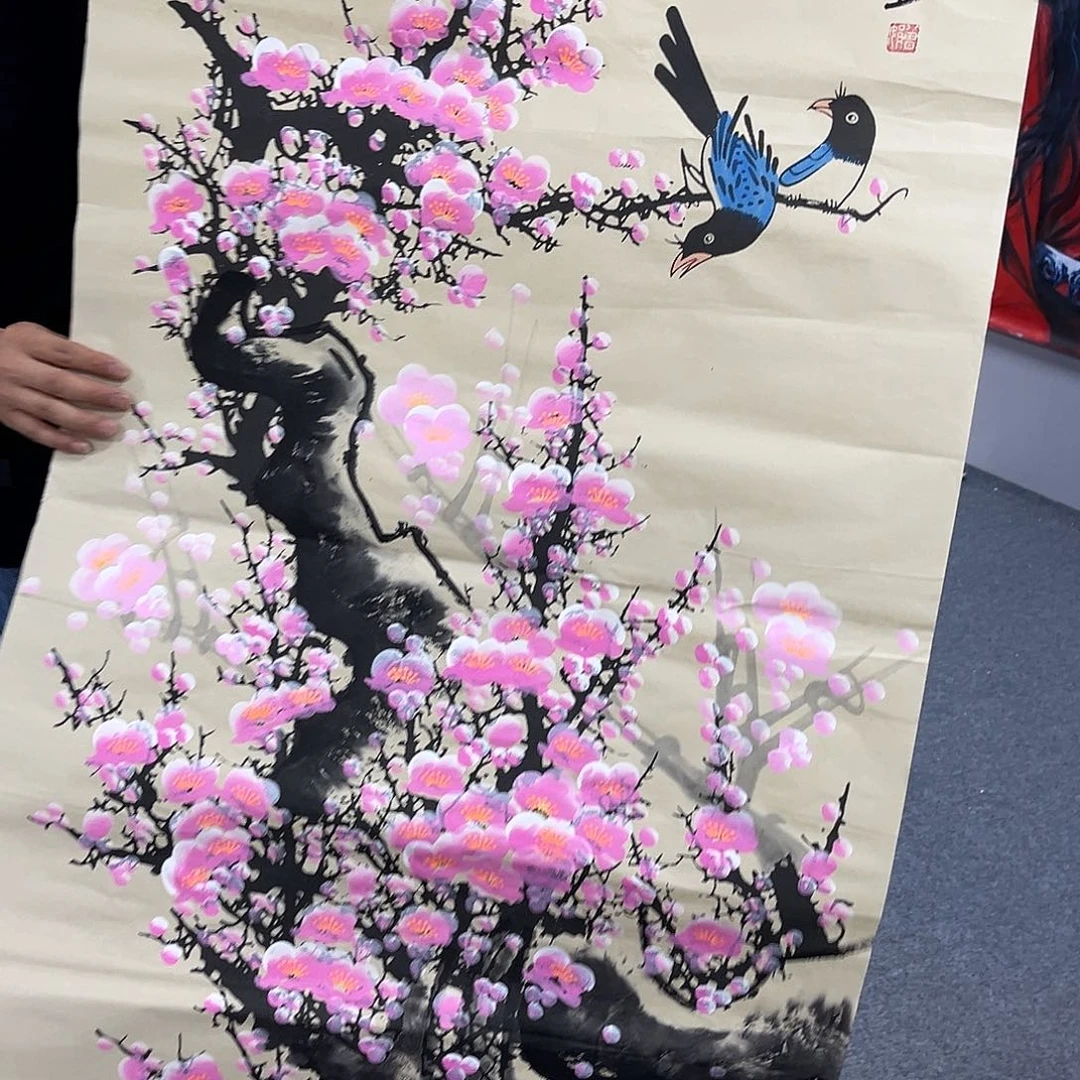 国画国画老师手绘作品