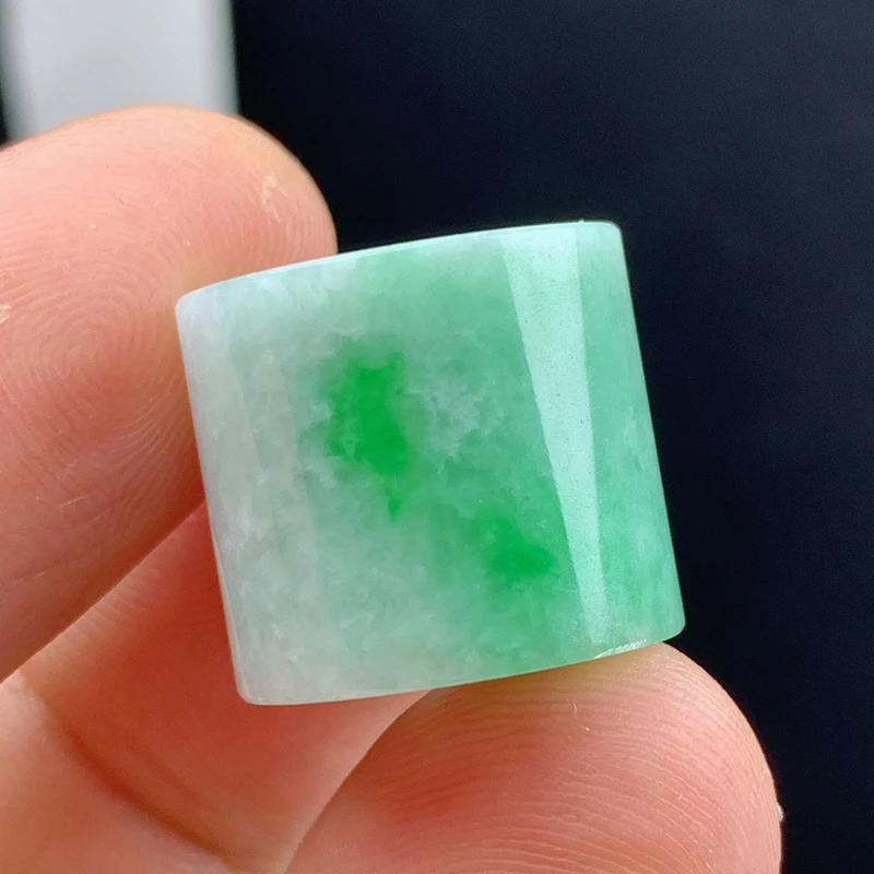 路路通宽19.2转运珠缅甸纯天然翡翠a货绿色飘花手链配珠隔珠吊坠