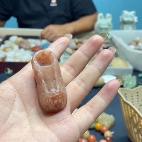 合金石英质玉（黄龙玉）手链
