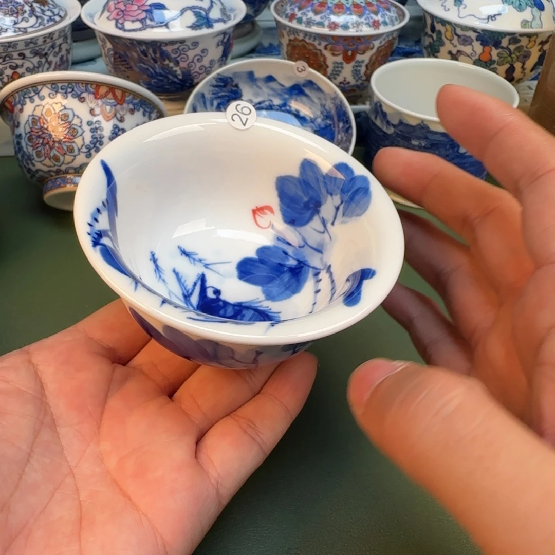 纯手工纯手绘茶具石头26