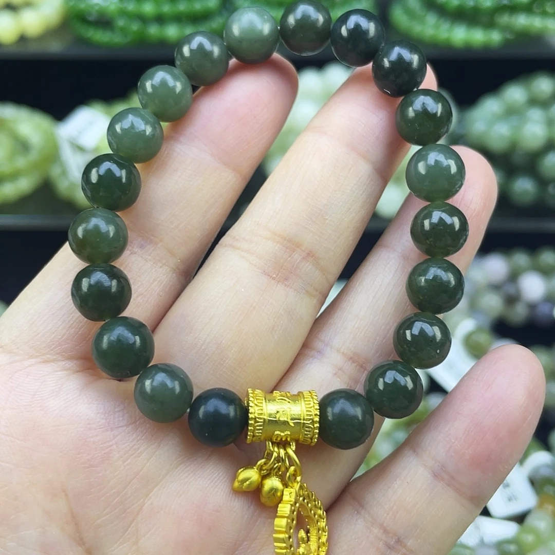 和田玉未镶嵌手链