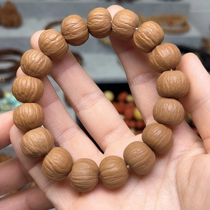 猴头核桃吊坠唯****水15m m原皮单圈