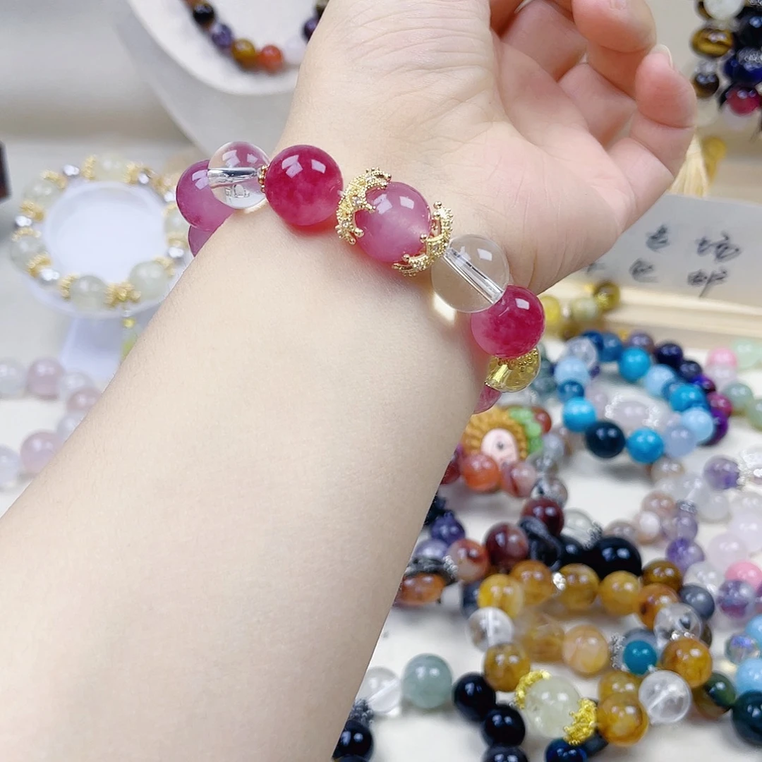 水晶手链银S925镶嵌