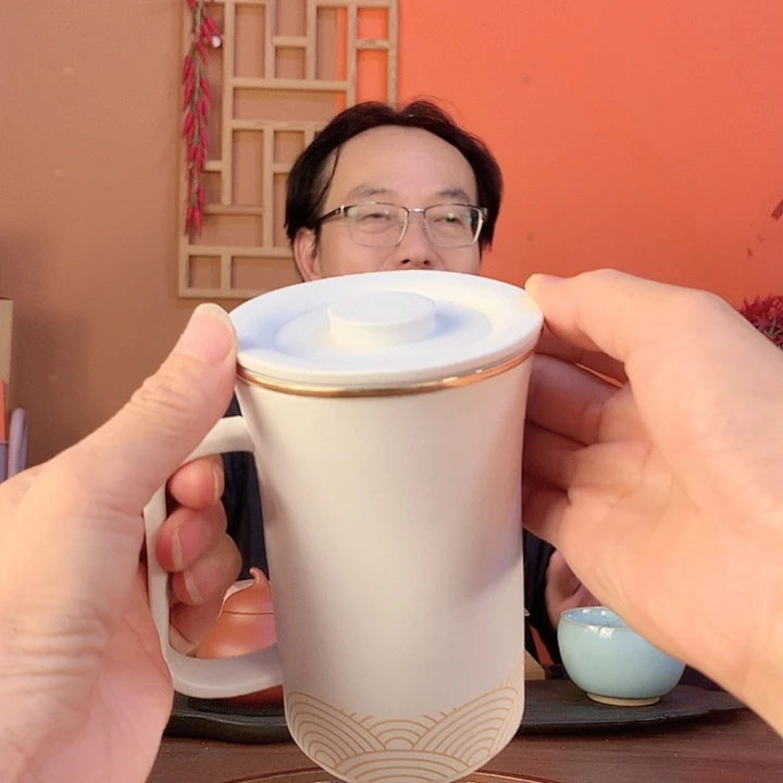 伊人茶水分离泡茶杯