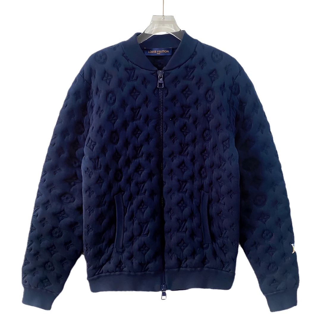 未使用 LouisVuitton/路易威登 001459 蓝色聚酯纤维外套  s码
