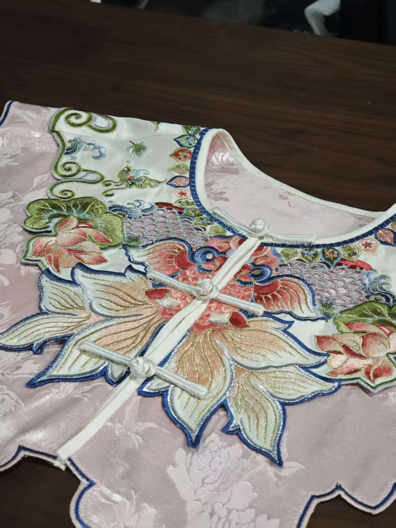 金鱼云肩盘扣披肩中式中国风百搭