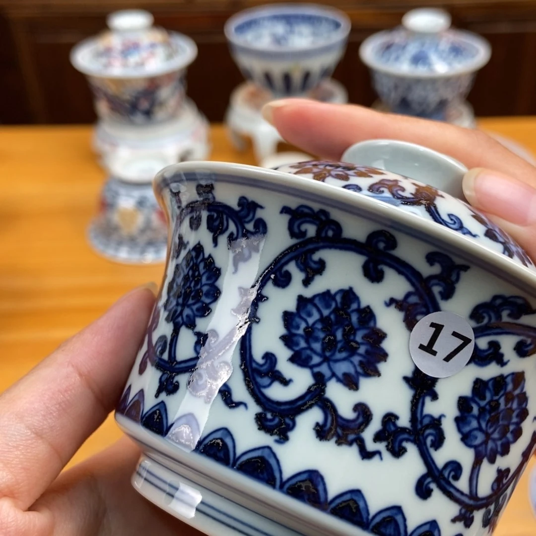 手绘现代茶具非古董