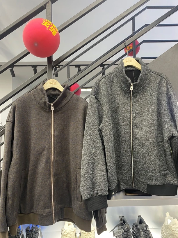 加厚加绒重磅针织外套1303