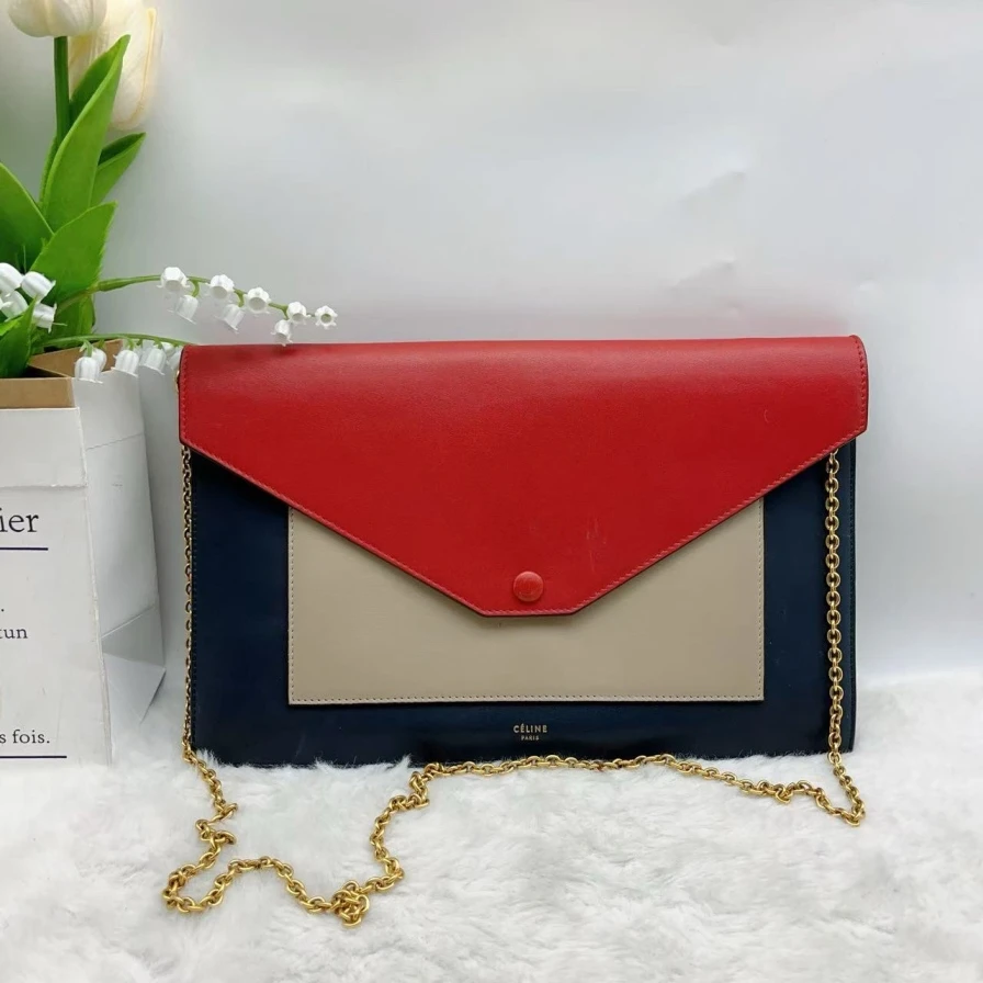 95新 Celine/思琳 拼色斜挎包 1191 3063