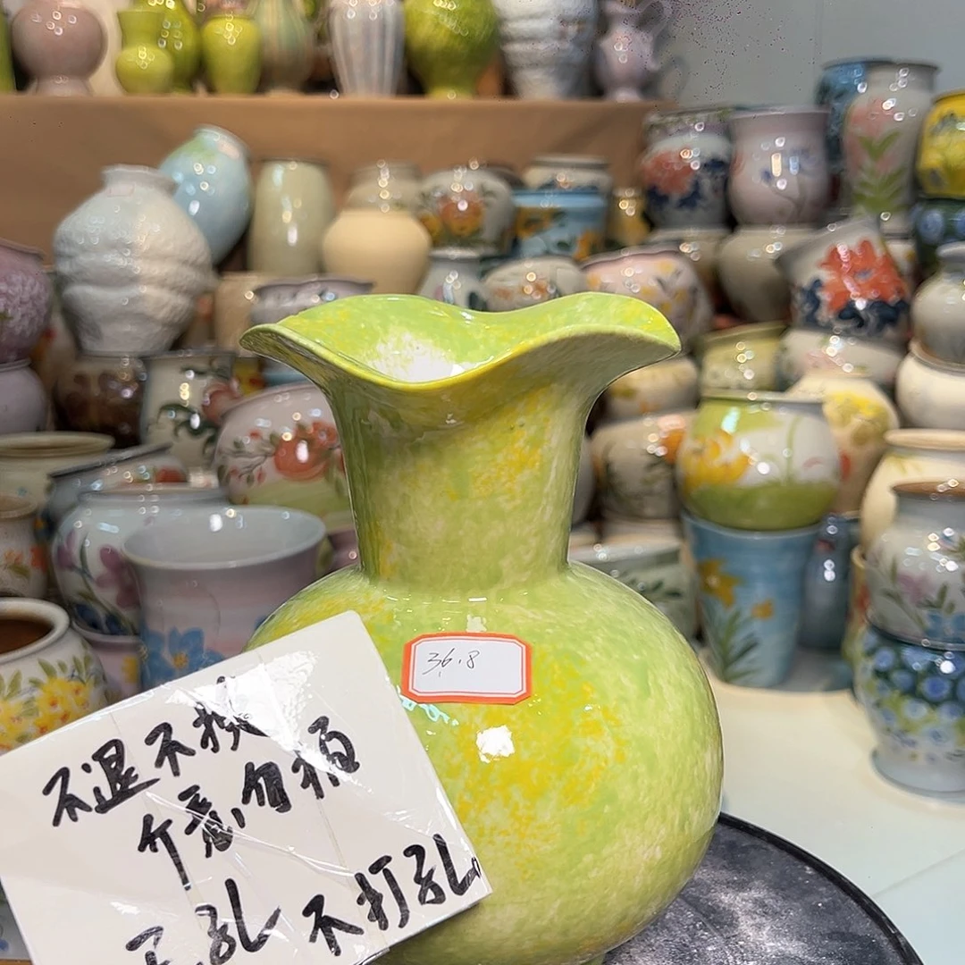 景德镇陶瓷花盆微瑕123