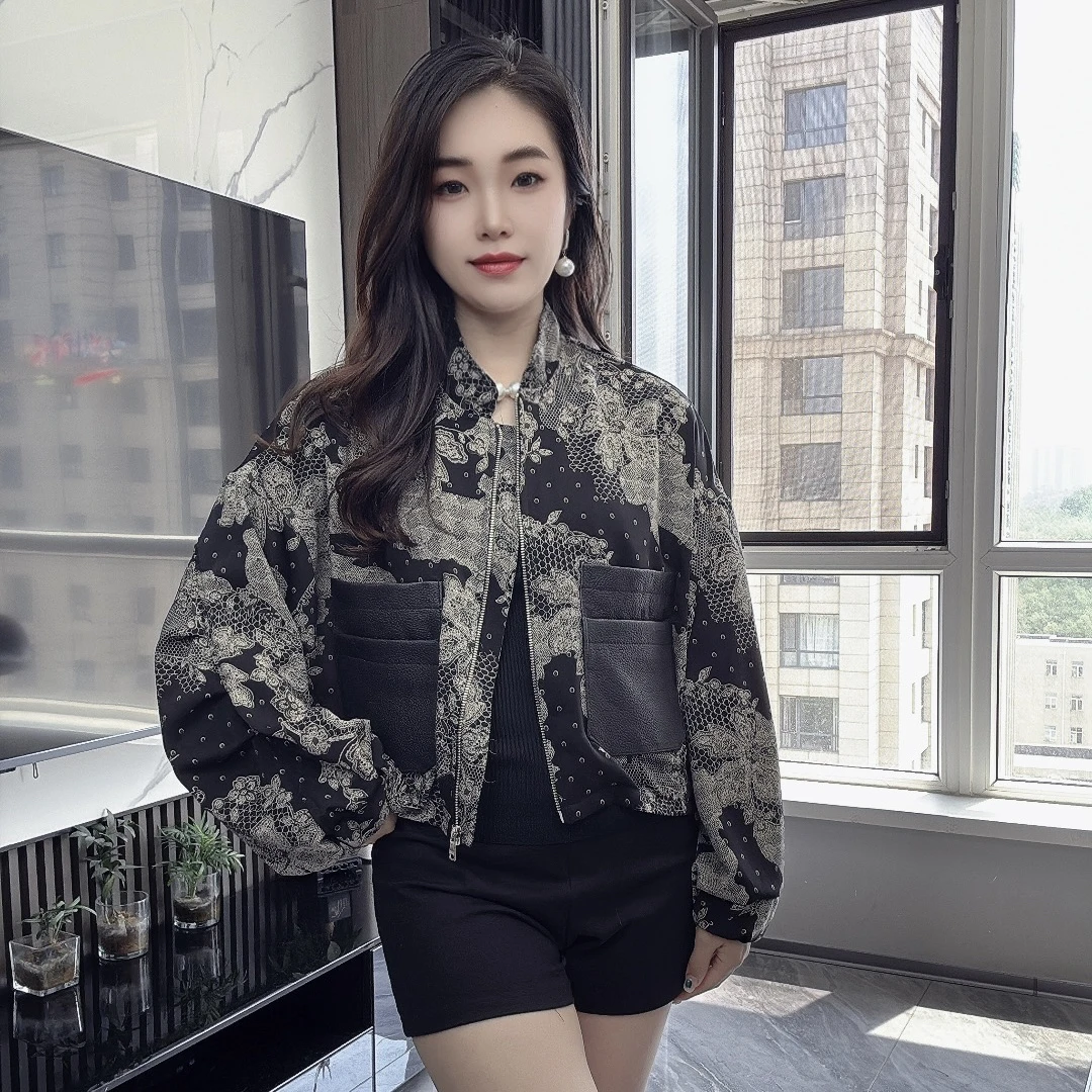 DD轻奢服饰推荐2025年新款-高级灰时尚潮流简约气质女装皮衣外套