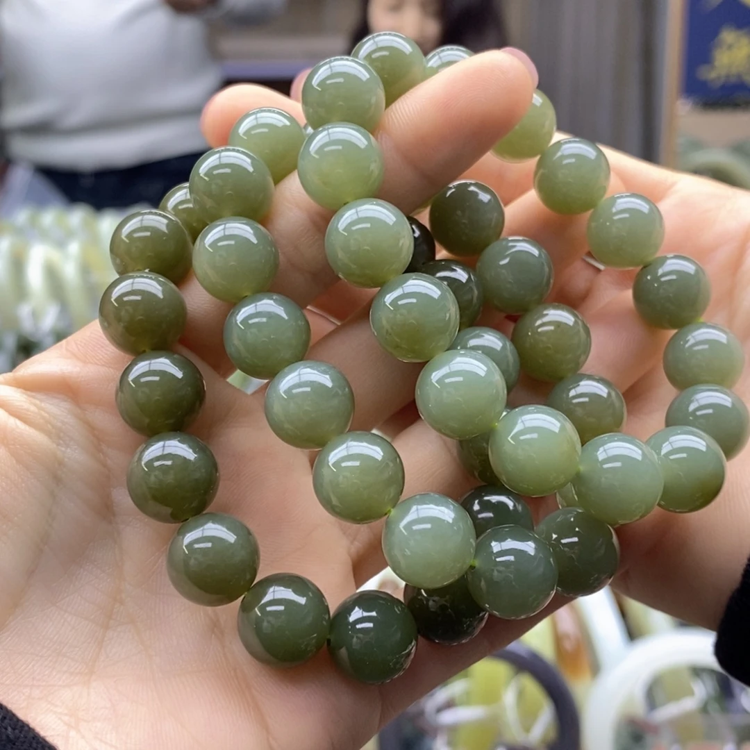 和田玉未镶嵌手链卡12