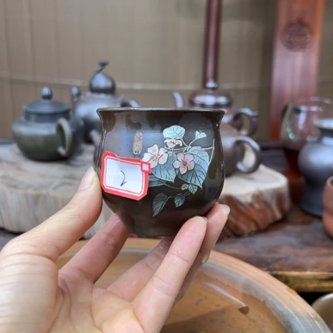 戬谷龙窑坭兴陶柴烧壶2