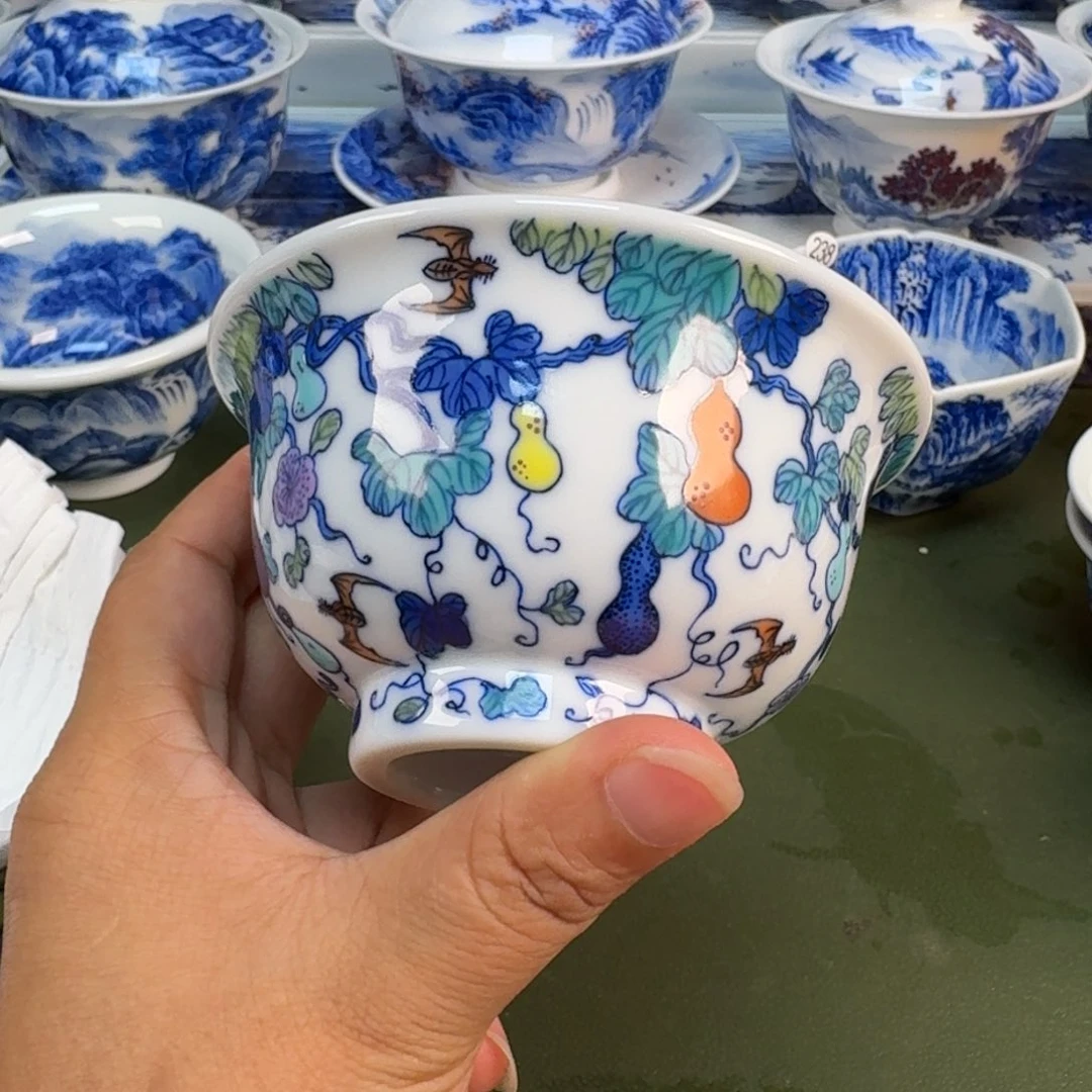 景德镇纯手绘茶具圆圆235