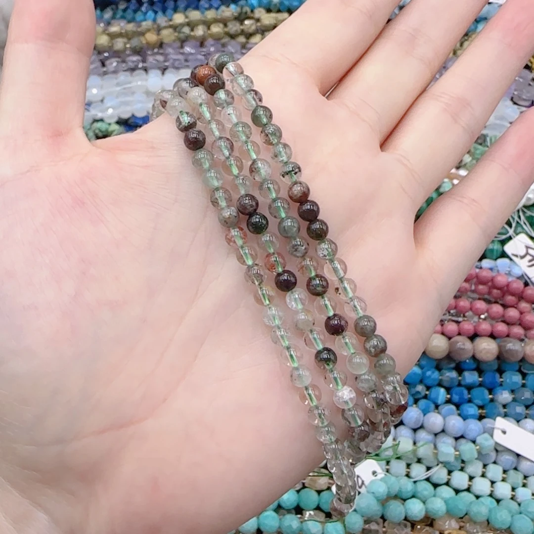 手***晶玛瑙/玉髓未镶嵌珠宝半成品绿幽灵