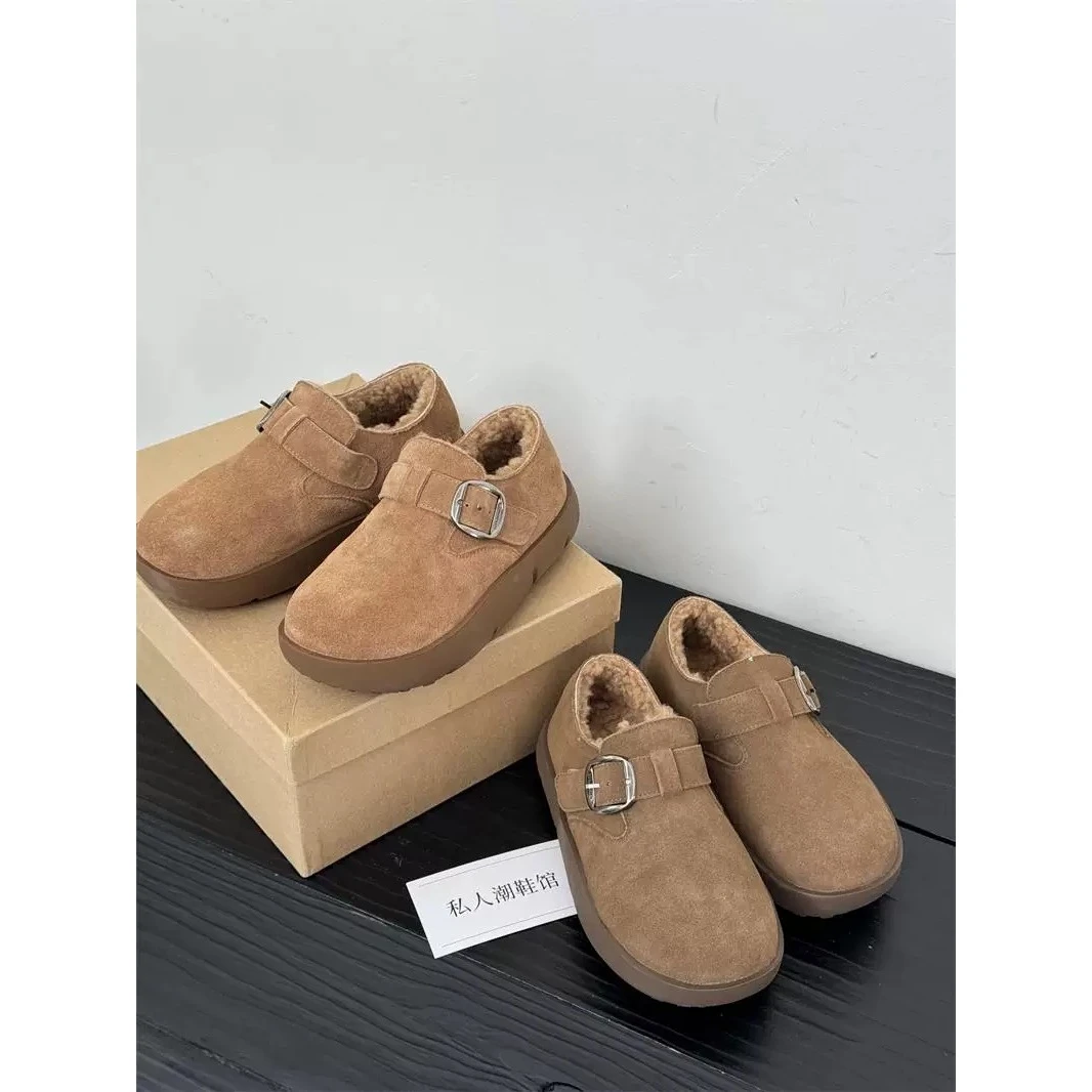 6603新款厚底舒适百搭加棉边扣时尚勃肯鞋