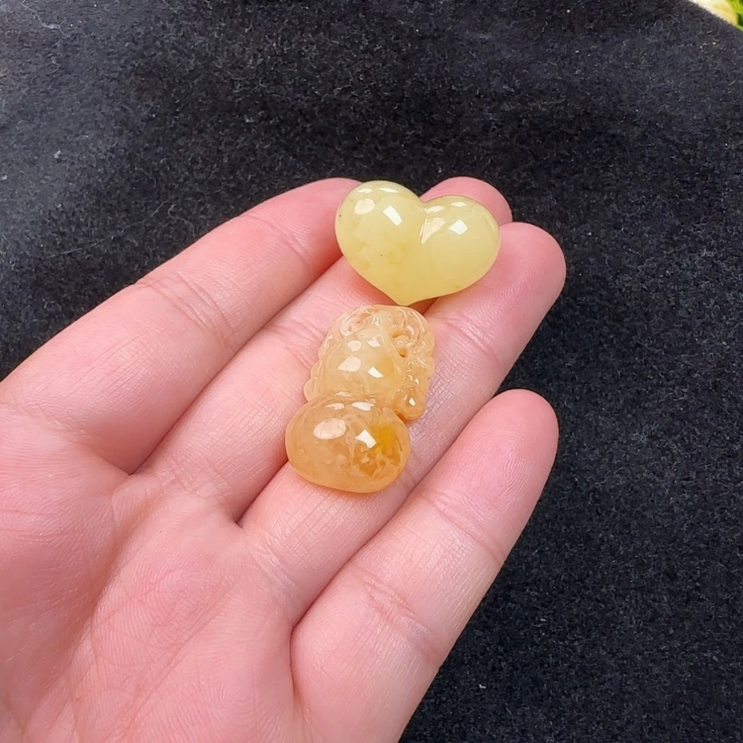 蜜蜡未镶嵌珠宝奇石4.8微粉