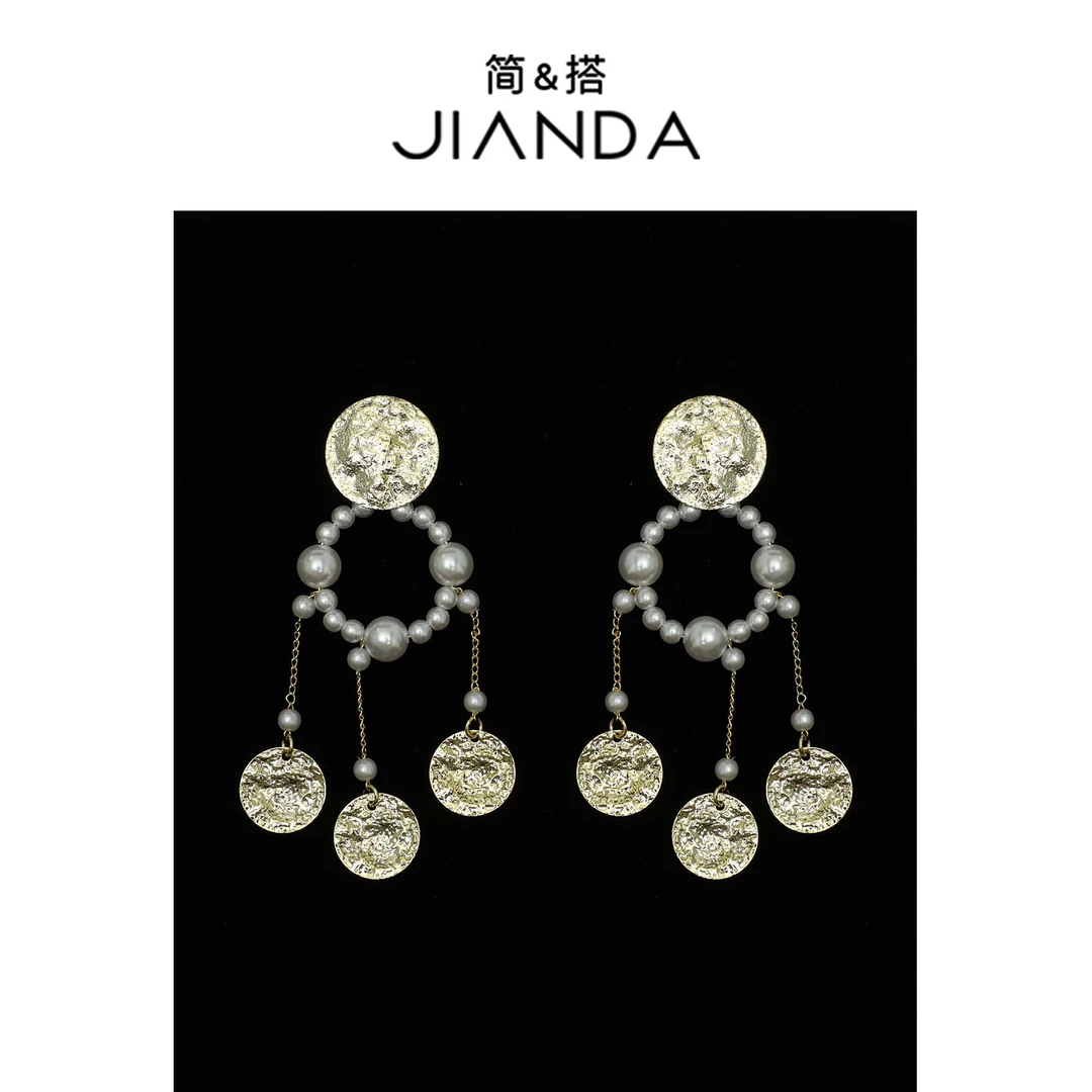 简&搭 合金耳饰 【千屿Sheila】宫廷风轻奢耳环252-EH/0422-14540