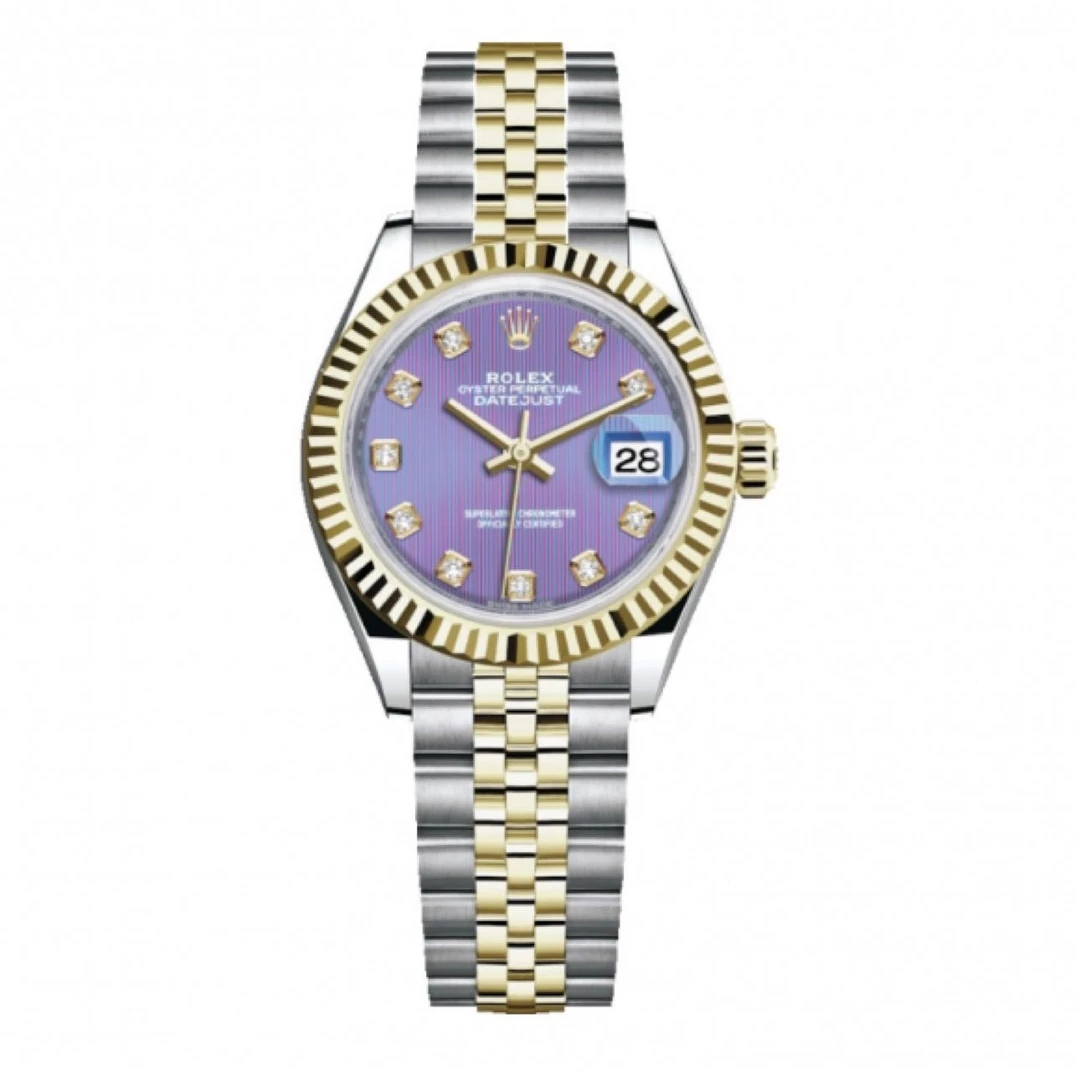 99新 Rolex/劳力士 28日志279173 紫盘内钻 19全套
