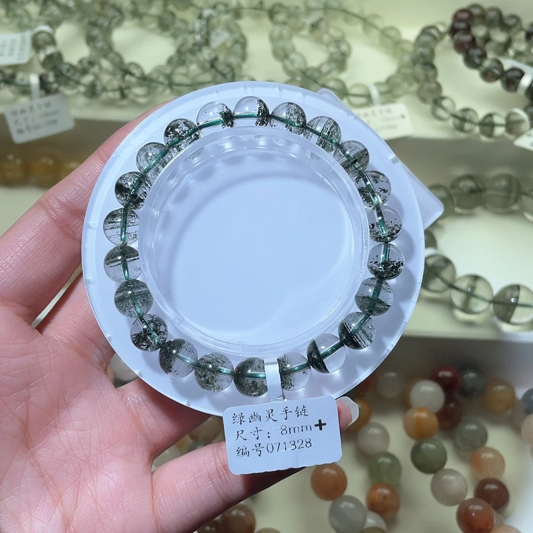 水晶手链未镶嵌银**泡水晶