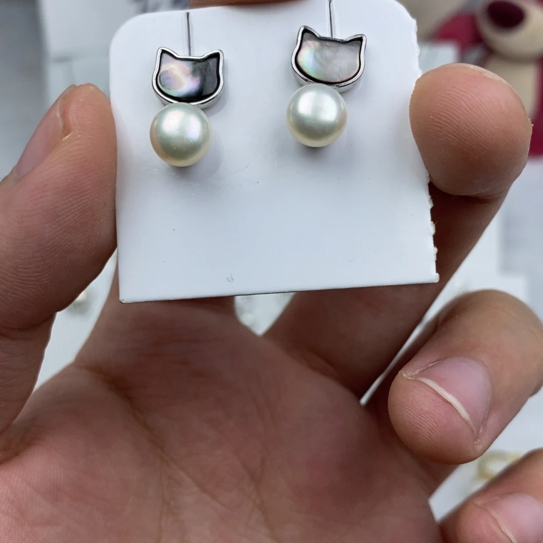 未镶嵌耳饰淡水珍珠