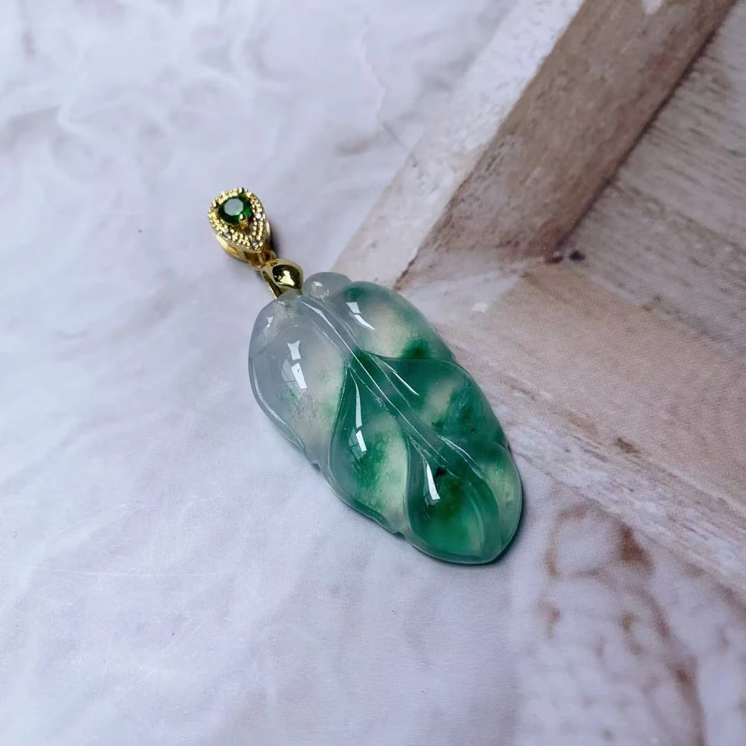 A189绿花叶子时尚