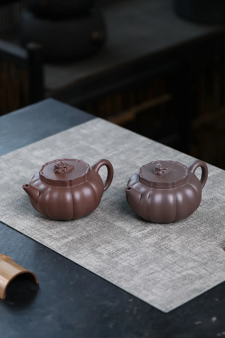 【筋纹狮球】大水潭原矿天青泥230c宜兴黄龙山原矿紫砂壶