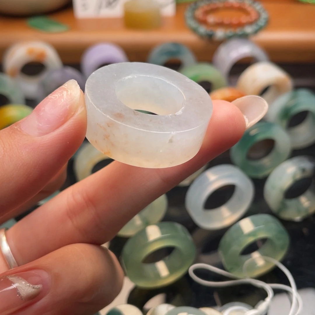 未镶嵌定制翡翠冰粉洒金