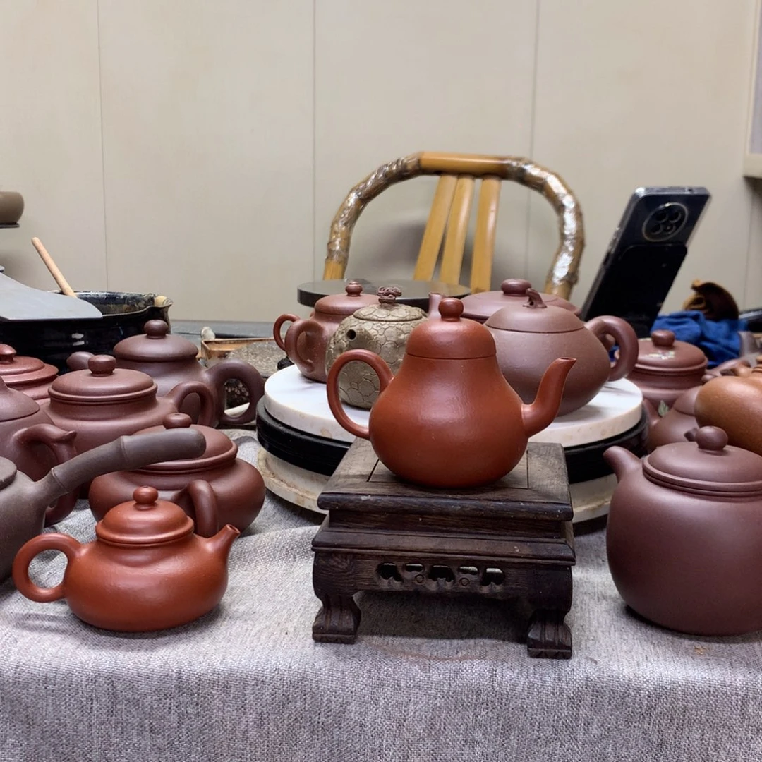 朱泥茶壶思婷140 C半手工制作