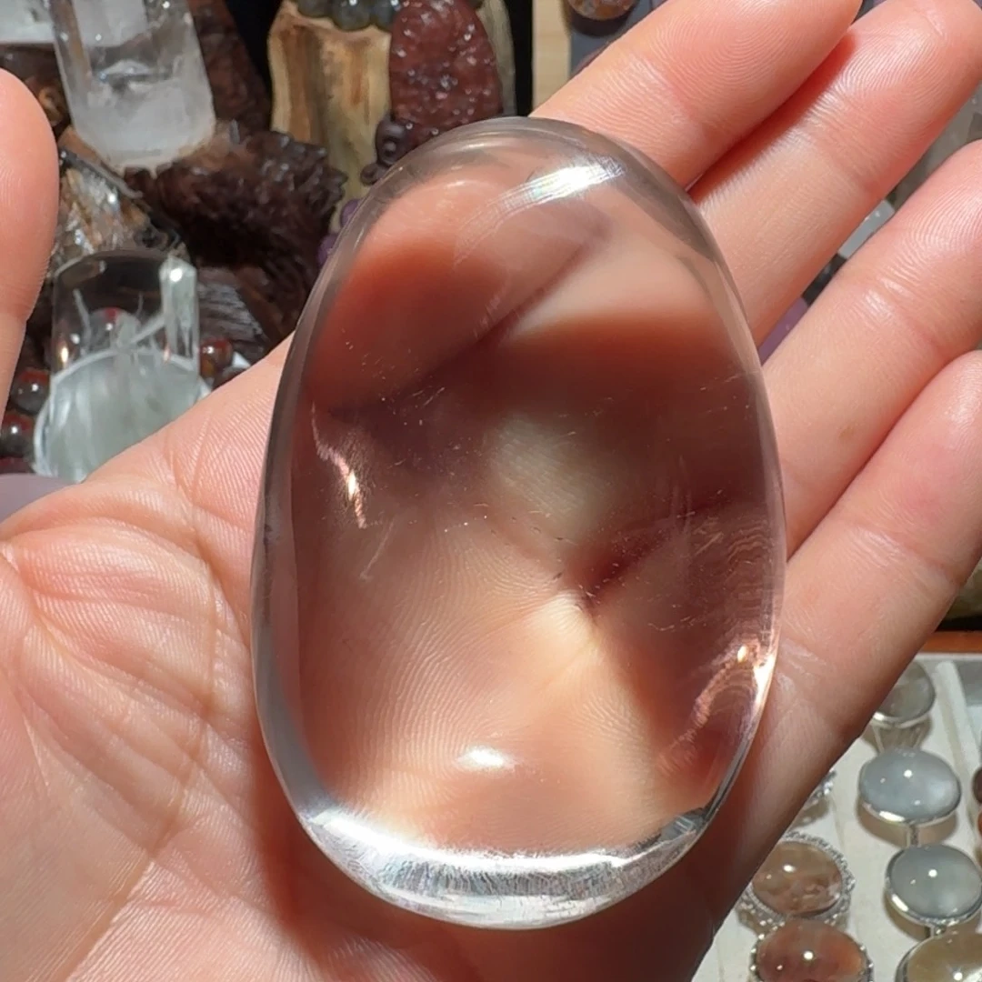 未镶嵌珠宝半成品水晶白水晶手把件