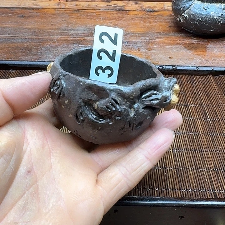 纯手工制作粗陶茶具