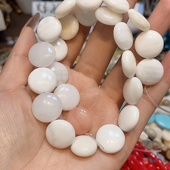 玛瑙/玉髓散珠天然石一条