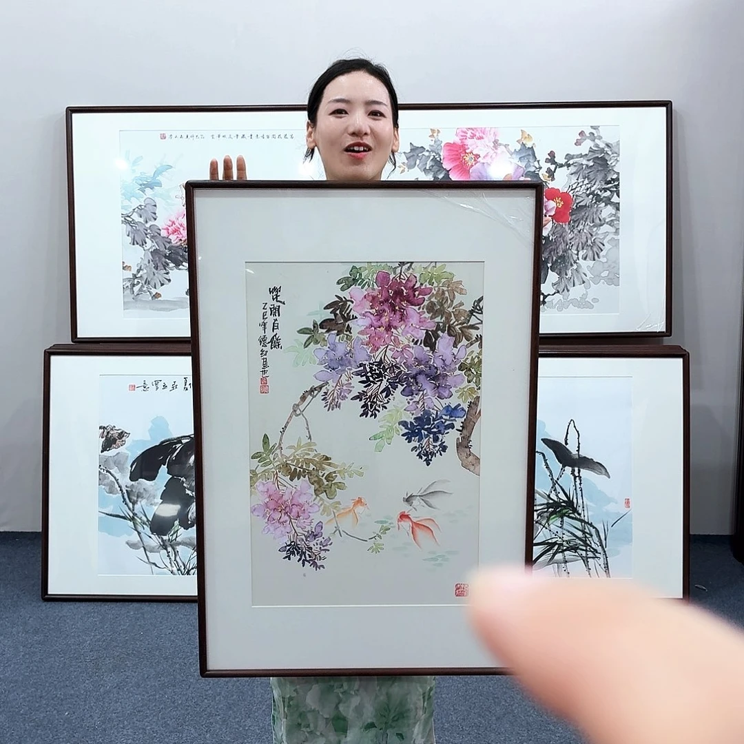 国画手绘作品90×60尺寸